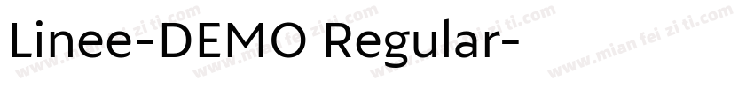 Linee-DEMO Regular字体转换